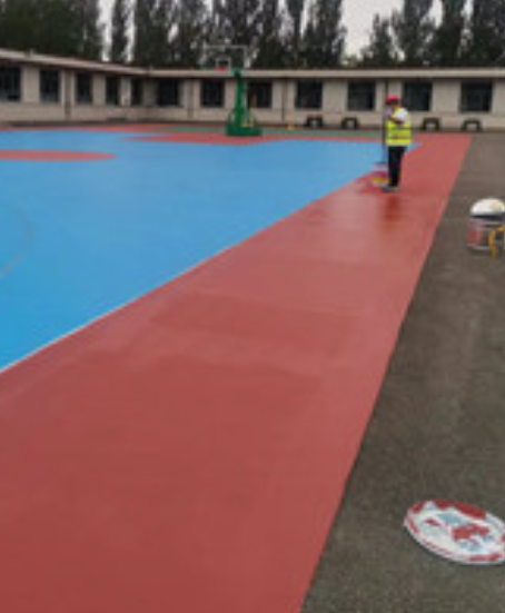向阳街道旧篮球场地面改造翻新整改